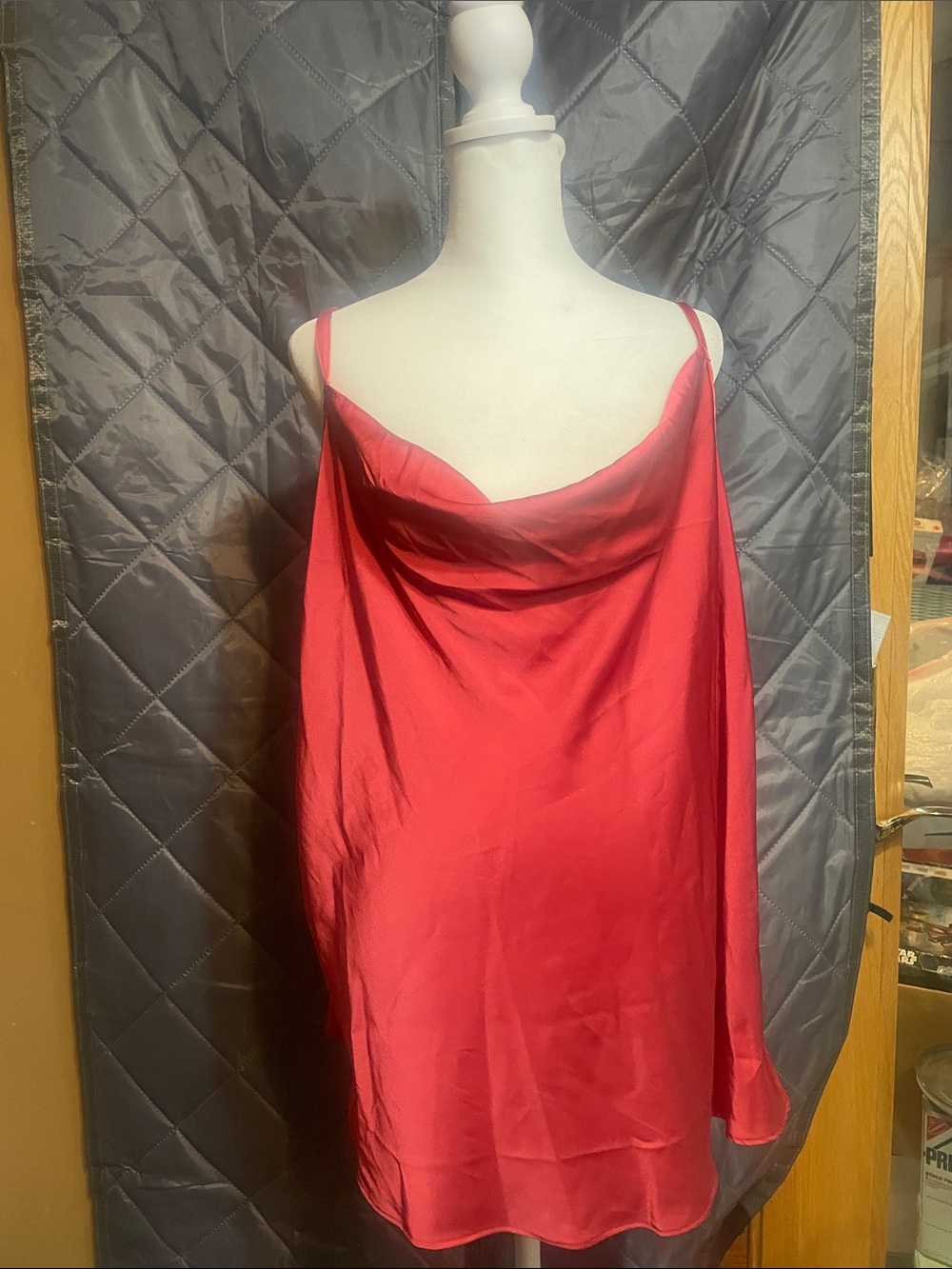 Torrid  Satin Cowl Neck Camisole Holly Berry 2x NWT